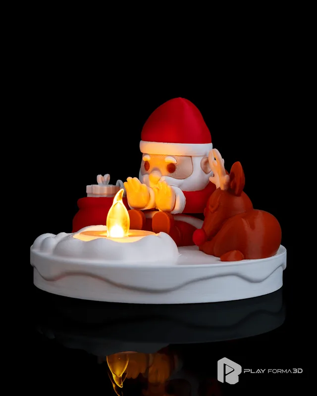 Luminária Papai Noel e Rena Enfeite Decorativo (foto 3)