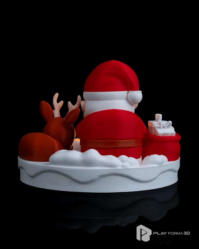 Luminária Papai Noel e Rena Enfeite Decorativo (foto 4)