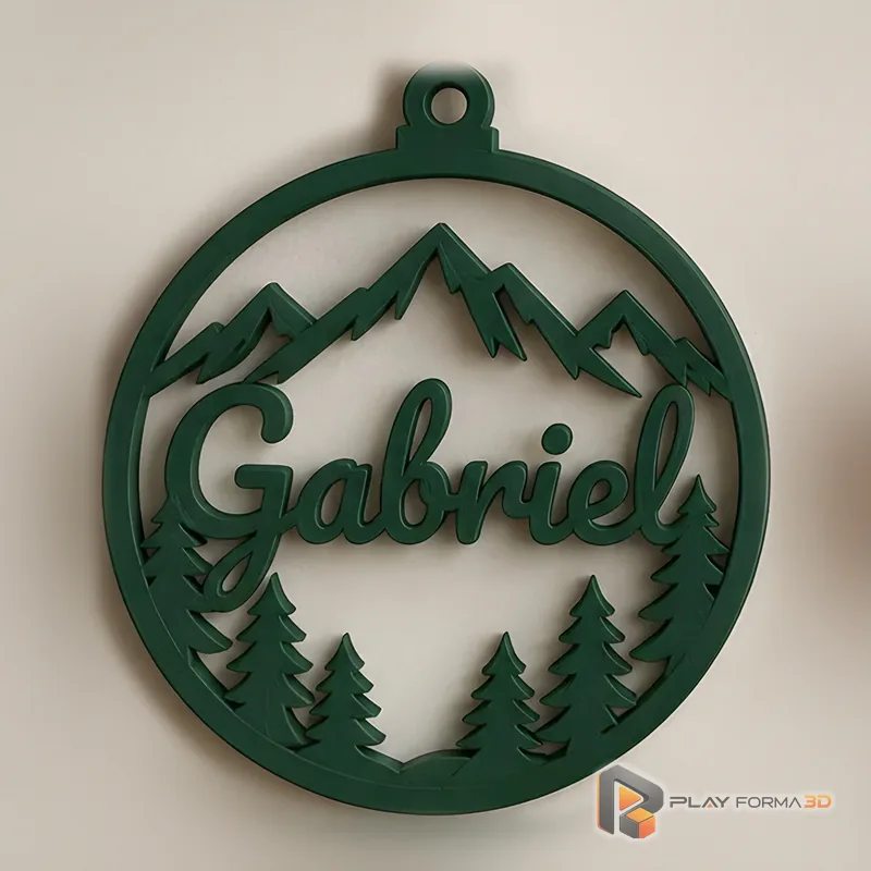 Kit 4 Enfeites de Natal Personalizados com Nome (foto 5)