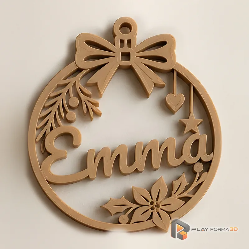 Kit 4 Enfeites de Natal Personalizados com Nome (foto 4)