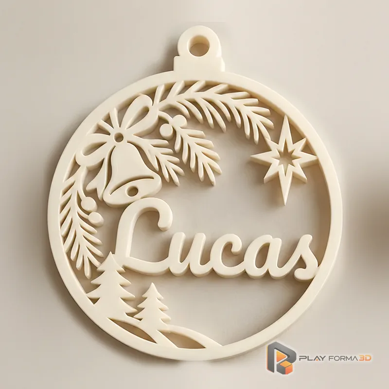 Kit 4 Enfeites de Natal Personalizados com Nome (foto 8)