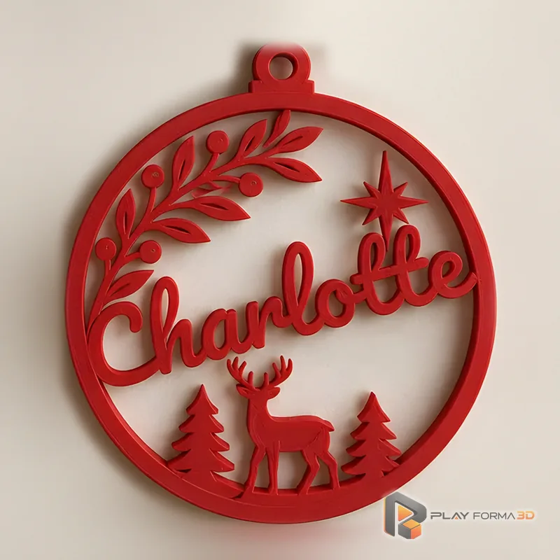 Kit 4 Enfeites de Natal Personalizados com Nome (foto 7)
